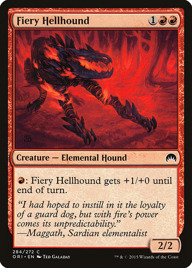 Fiery Hellhound [Magic Origins] | Boutique FDB TCG