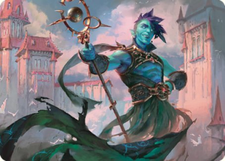 Haughty Djinn Art Card [Dominaria United Art Series] | Boutique FDB TCG