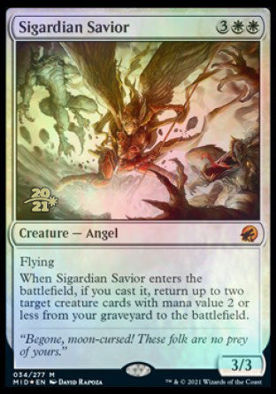 Sigardian Savior [Innistrad: Midnight Hunt Prerelease Promos] | Boutique FDB TCG