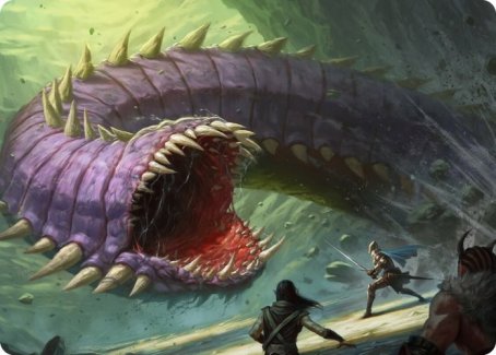 Purple Worm Art Card [Dungeons & Dragons: Adventures in the Forgotten Realms Art Series] | Boutique FDB TCG