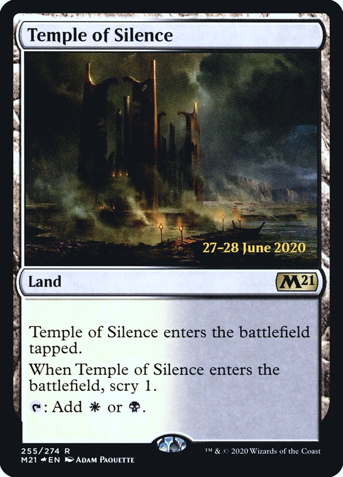 Temple of Silence [Core Set 2021 Prerelease Promos] | Boutique FDB TCG