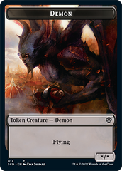 Demon // Demon Double-Sided Token [Starter Commander Decks] | Boutique FDB TCG