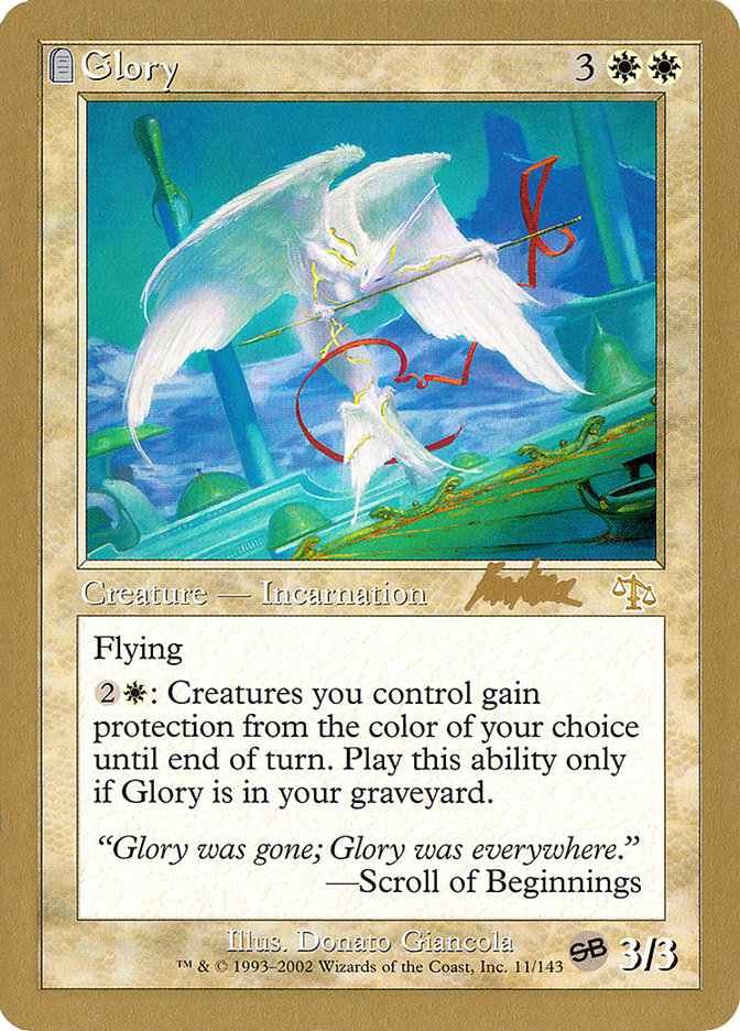 Glory (Brian Kibler) (SB) [World Championship Decks 2002] | Boutique FDB TCG