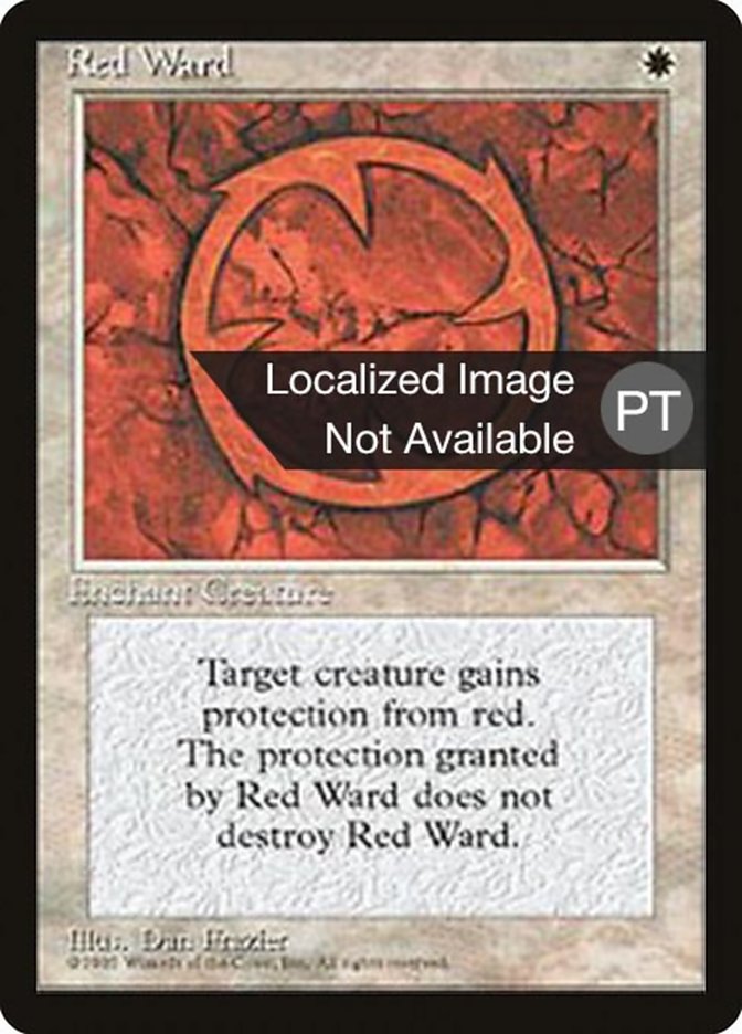 Red Ward [Fourth Edition (Foreign Black Border)] | Boutique FDB TCG