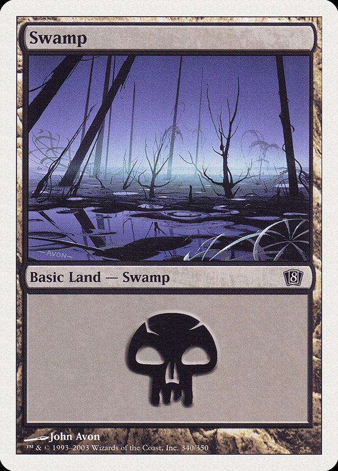 Swamp (340) [Eighth Edition] | Boutique FDB TCG