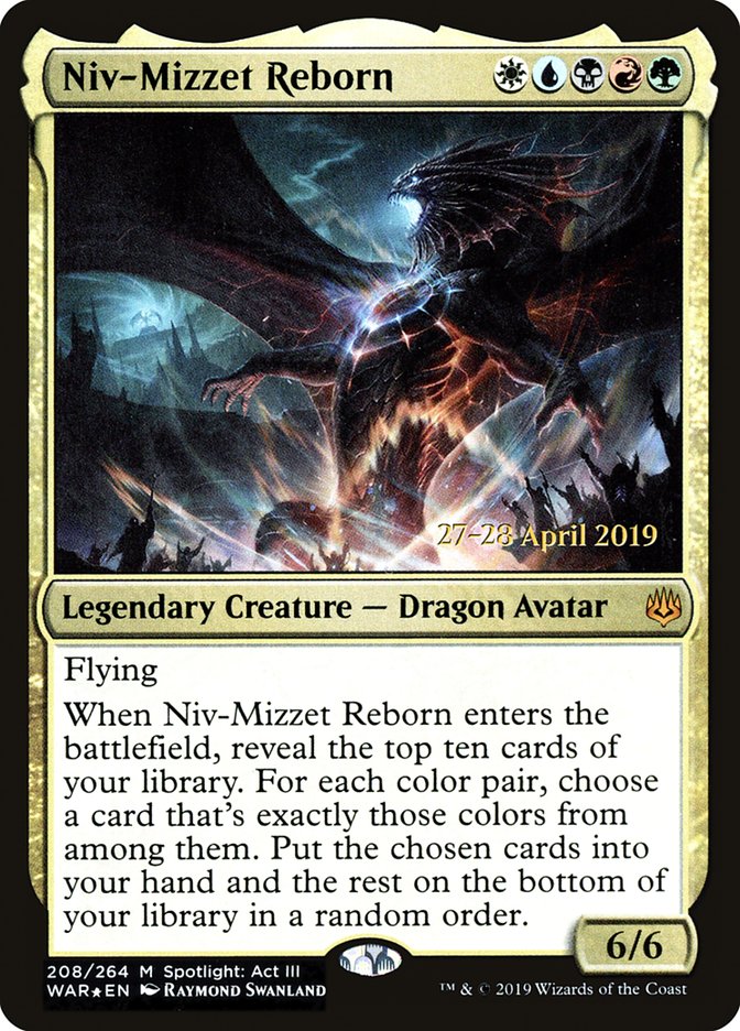 Niv-Mizzet Reborn [War of the Spark Prerelease Promos] | Boutique FDB TCG