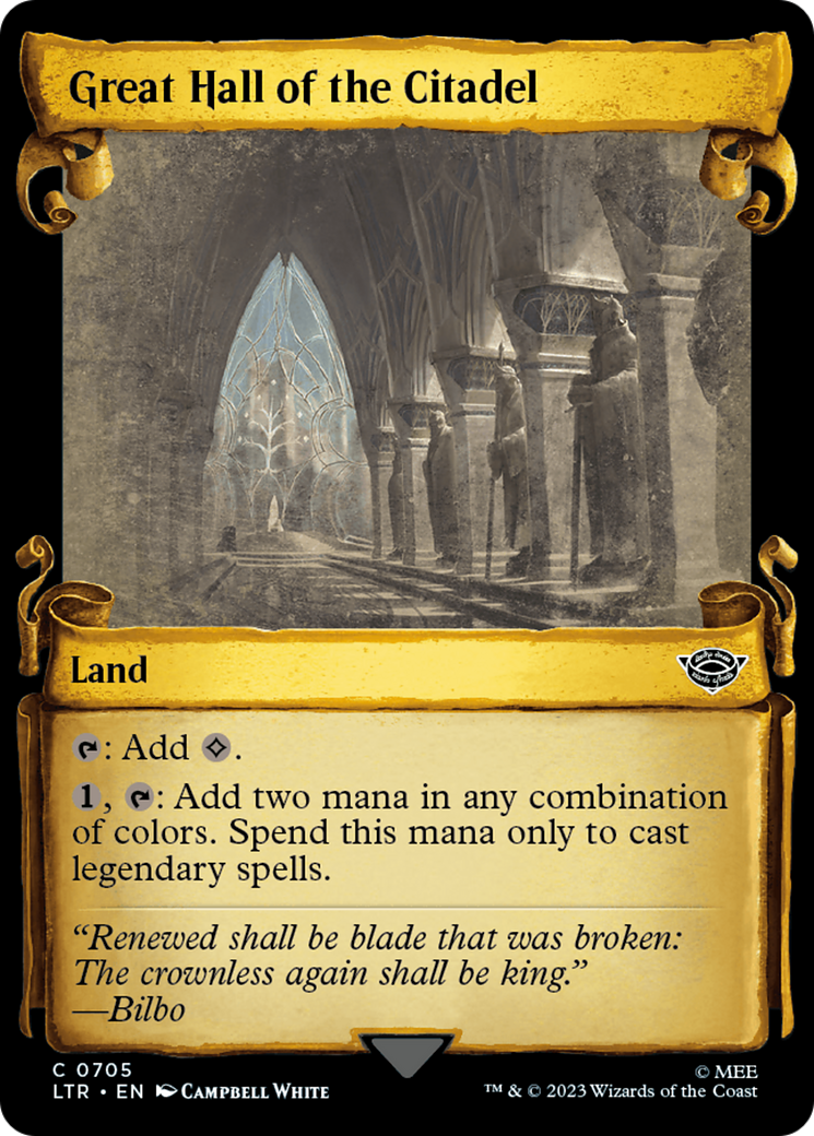 Great Hall of the Citadel [The Lord of the Rings: Tales of Middle-Earth Showcase Scrolls] | Boutique FDB TCG