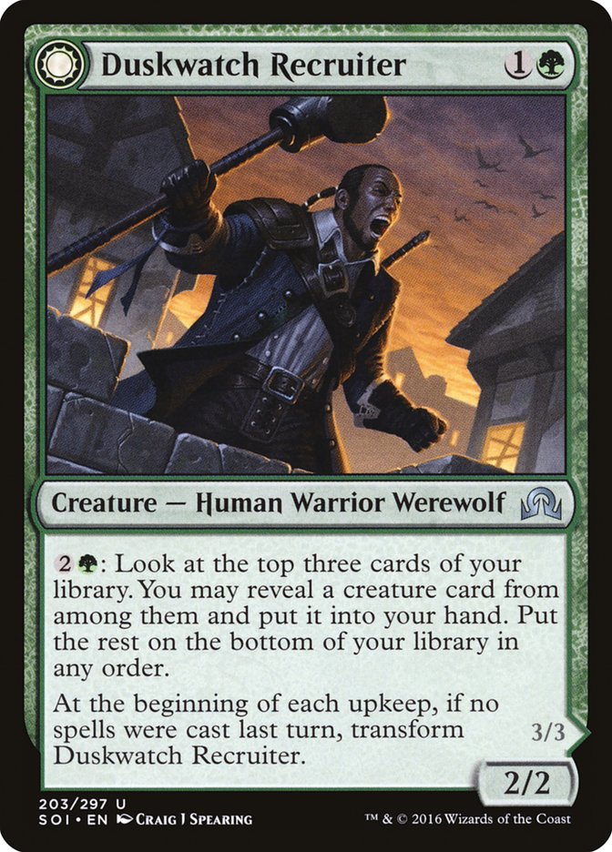 Duskwatch Recruiter // Krallenhorde Howler [Shadows over Innistrad] | Boutique FDB TCG