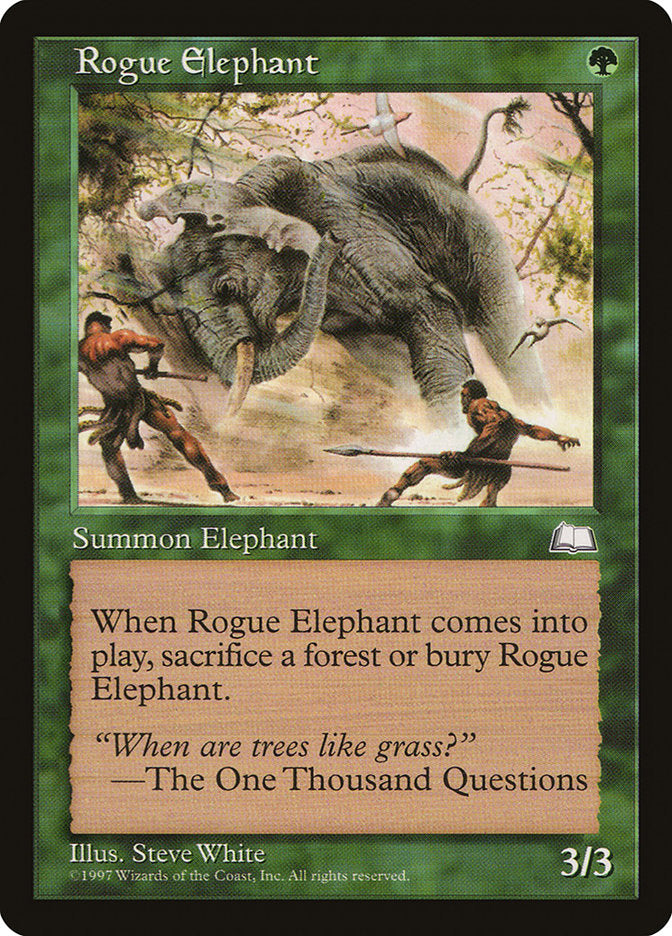 Rogue Elephant [Weatherlight] | Boutique FDB TCG