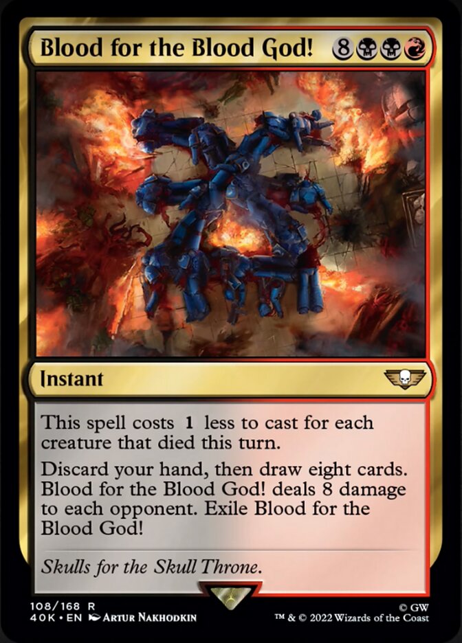 Blood for the Blood God! (Surge Foil) [Warhammer 40,000] | Boutique FDB TCG