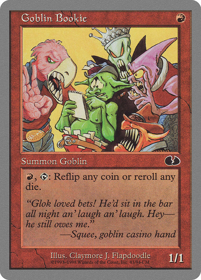 Goblin Bookie [Unglued] | Boutique FDB TCG