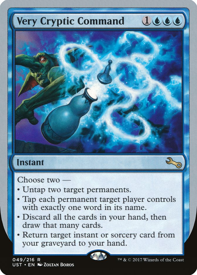 Very Cryptic Command (Untap) [Unstable] | Boutique FDB TCG