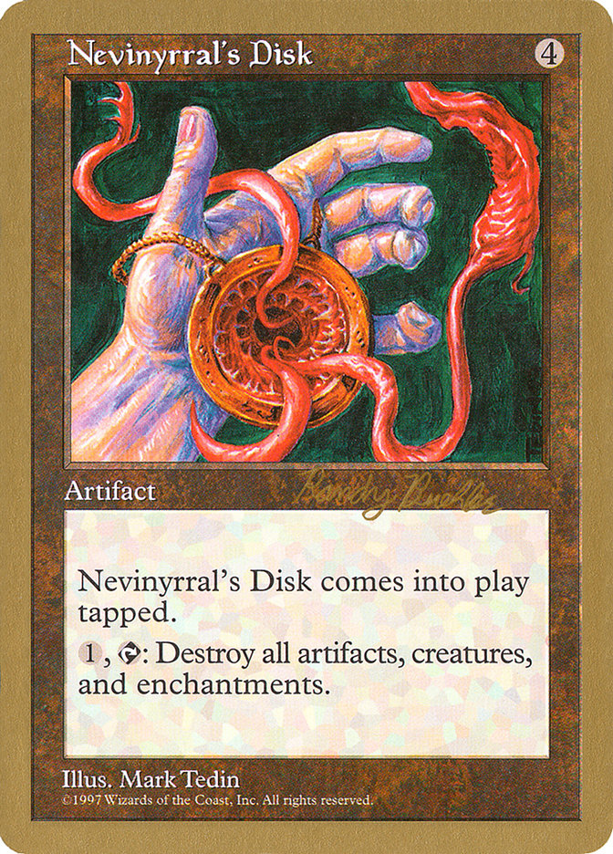 Nevinyrral's Disk (Randy Buehler) [World Championship Decks 1998] | Boutique FDB TCG