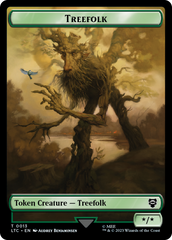 Beast // Treefolk Double Sided Token [The Lord of the Rings: Tales of Middle-Earth Commander Tokens] | Boutique FDB TCG