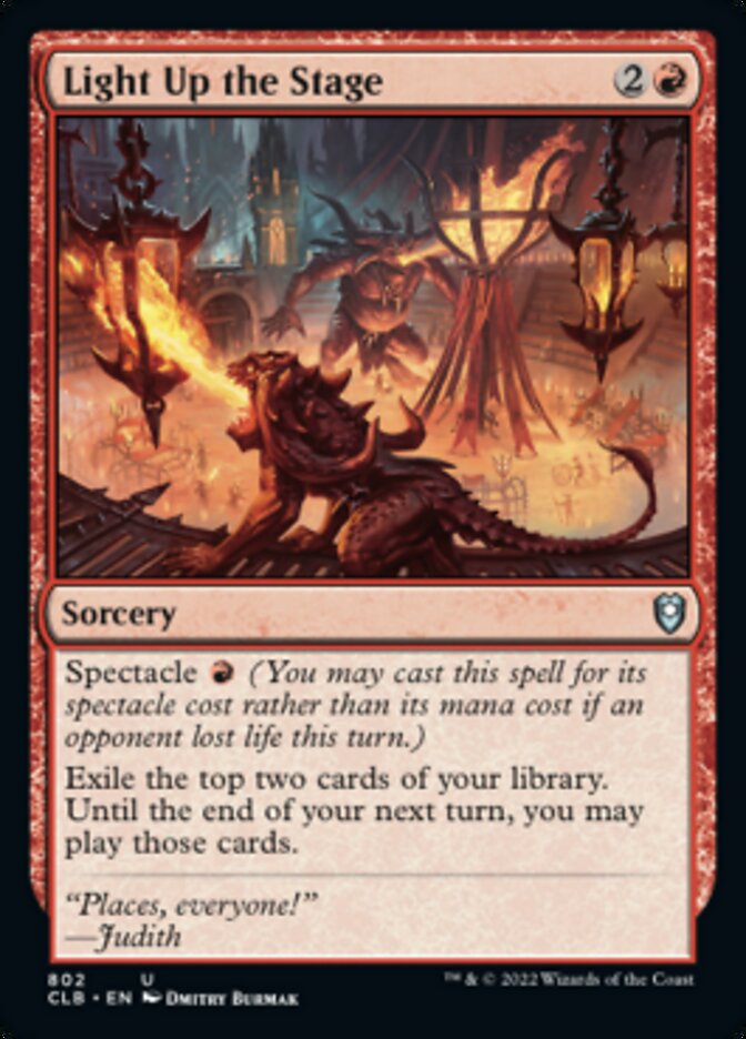 Light Up the Stage [Commander Legends: Battle for Baldur's Gate] | Boutique FDB TCG