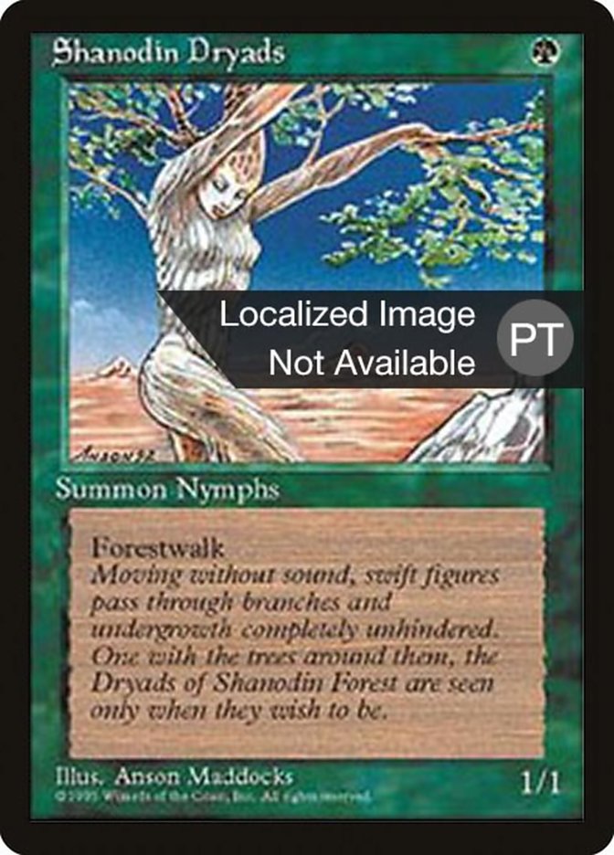 Shanodin Dryads [Fourth Edition (Foreign Black Border)] | Boutique FDB TCG