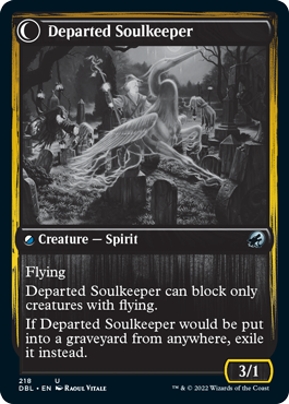 Devoted Grafkeeper // Departed Soulkeeper [Innistrad: Double Feature] | Boutique FDB TCG