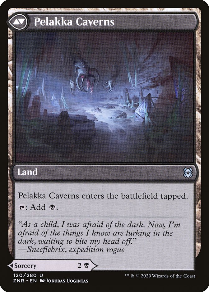 Pelakka Predation // Pelakka Caverns [Zendikar Rising] | Boutique FDB TCG