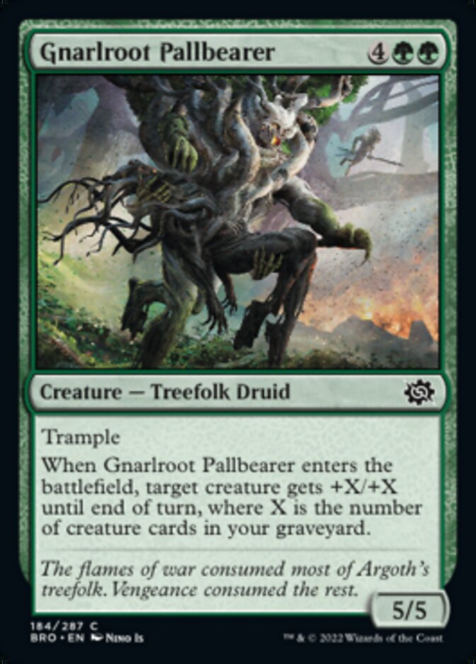 Gnarlroot Pallbearer [The Brothers' War] | Boutique FDB TCG