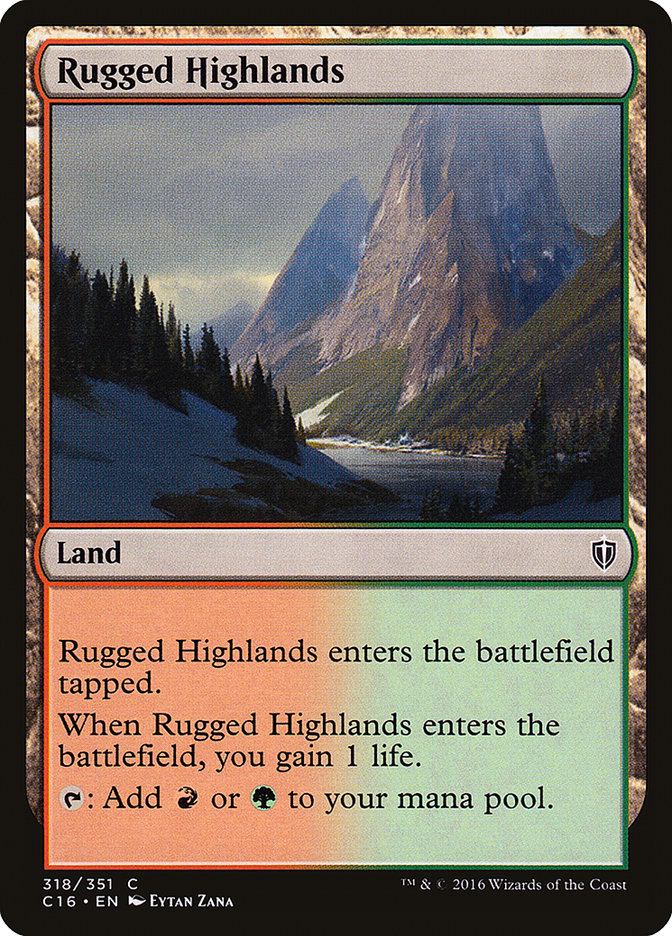 Rugged Highlands [Commander 2016] | Boutique FDB TCG