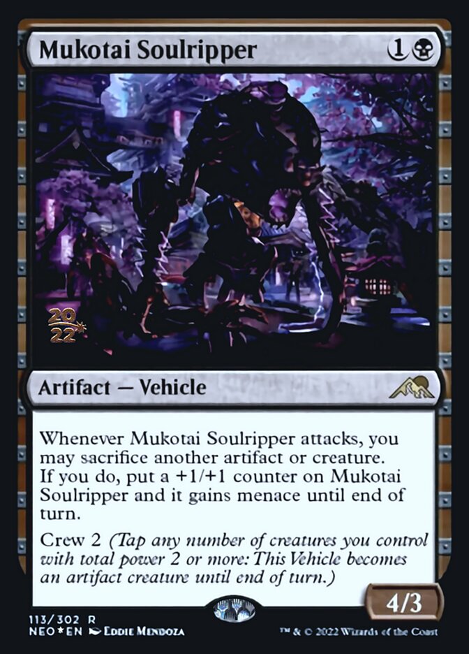 Mukotai Soulripper [Kamigawa: Neon Dynasty Prerelease Promos] | Boutique FDB TCG