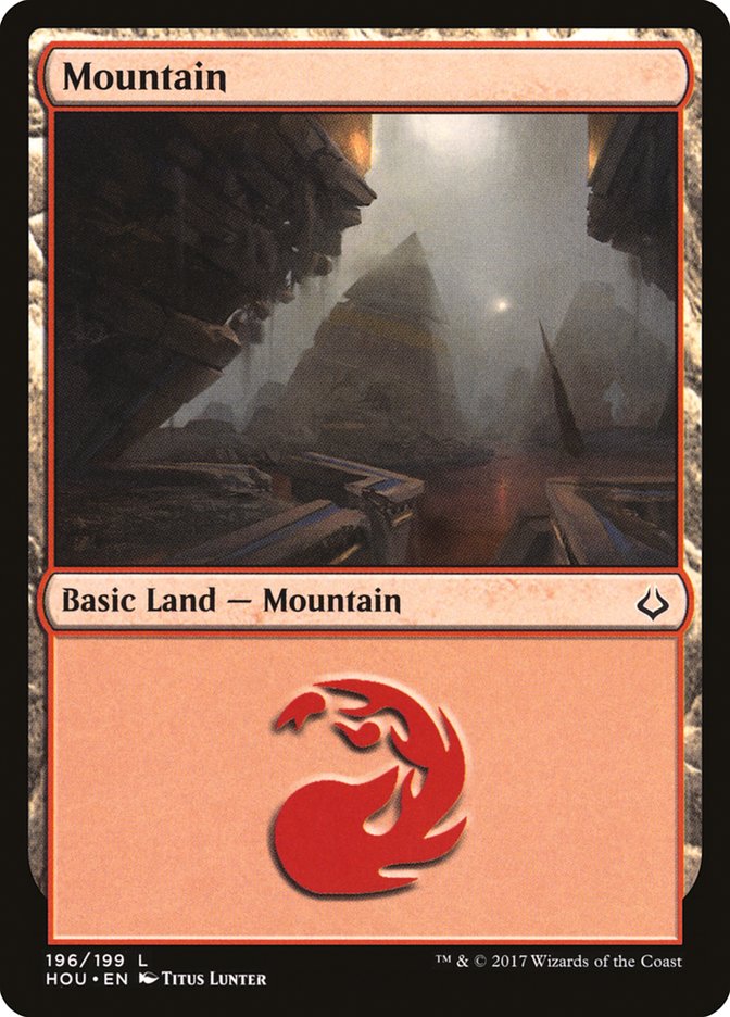 Mountain (196) [Hour of Devastation] | Boutique FDB TCG