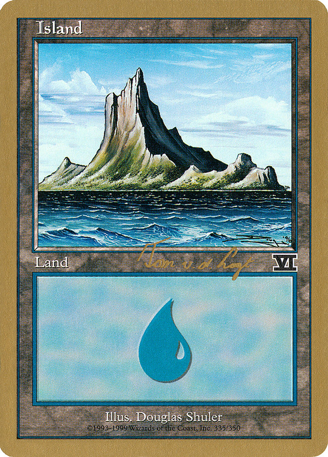 Island (tvdl335) (Tom van de Logt) [World Championship Decks 2000] | Boutique FDB TCG