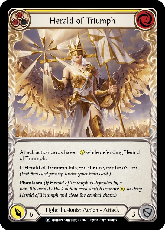 Herald of Triumph (Yellow) [U-MON009] (Monarch Unlimited)  Unlimited Normal | Boutique FDB TCG