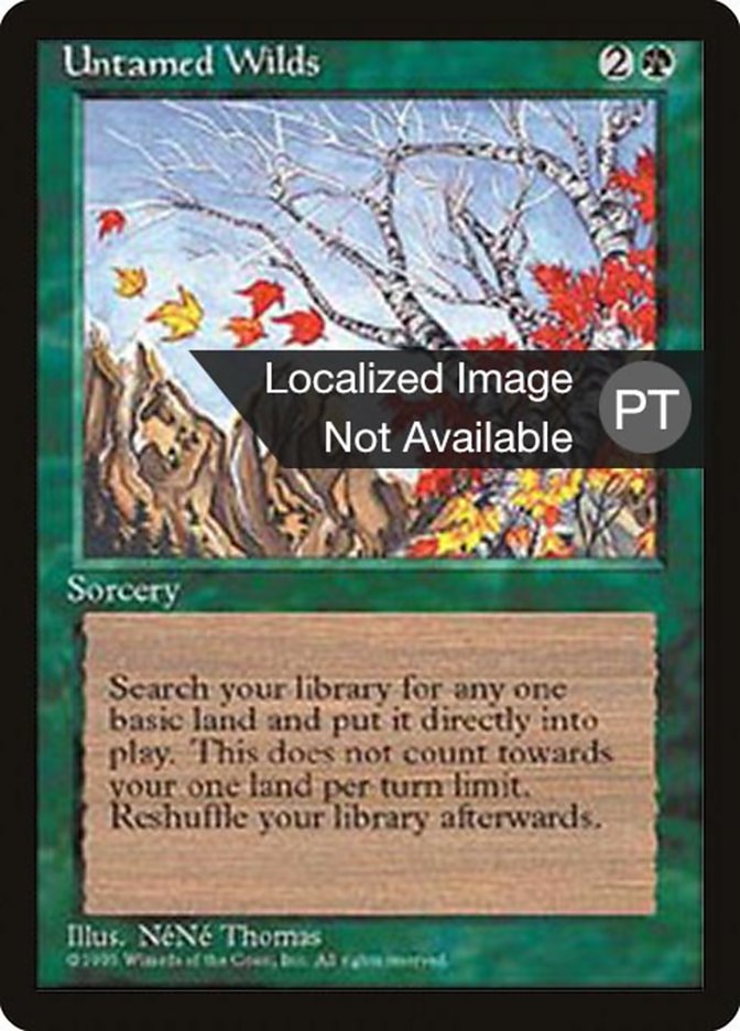 Untamed Wilds [Fourth Edition (Foreign Black Border)] | Boutique FDB TCG