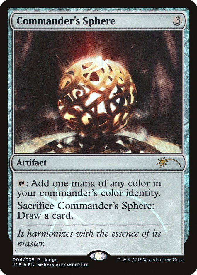 Commander's Sphere [Judge Gift Cards 2018] | Boutique FDB TCG