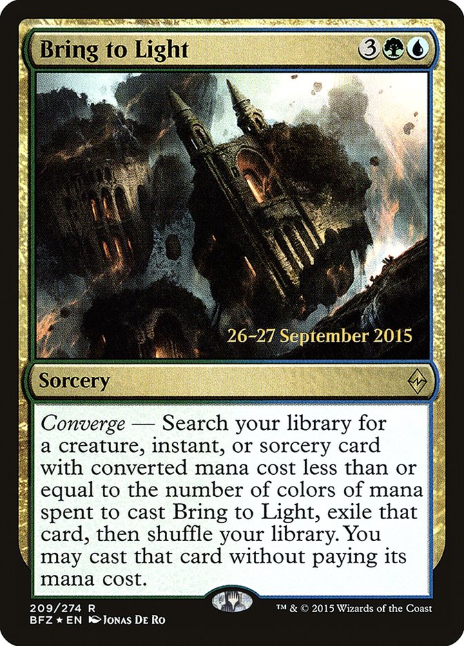 Bring to Light [Battle for Zendikar Prerelease Promos] | Boutique FDB TCG