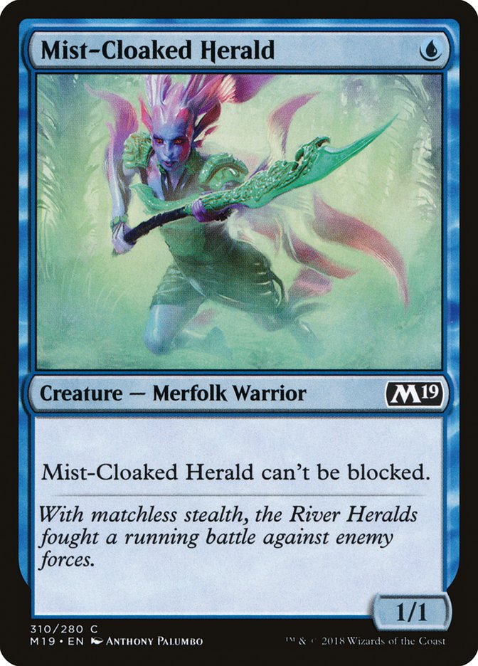 Mist-Cloaked Herald [Core Set 2019] | Boutique FDB TCG