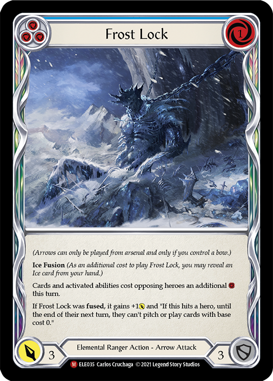 Frost Lock [ELE035] (Tales of Aria)  1st Edition Rainbow Foil | Boutique FDB TCG