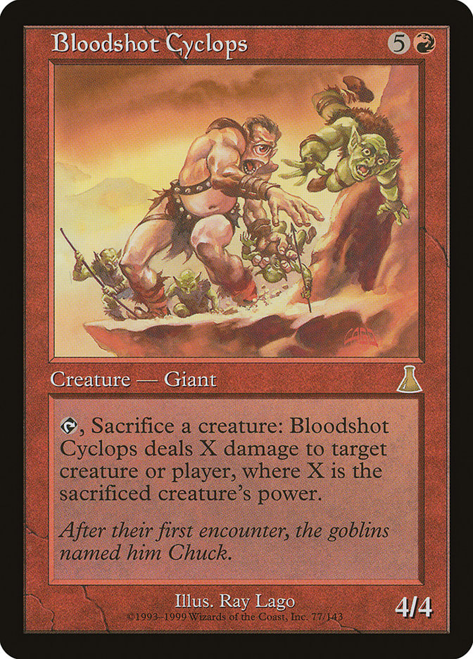 Bloodshot Cyclops [Urza's Destiny] | Boutique FDB TCG