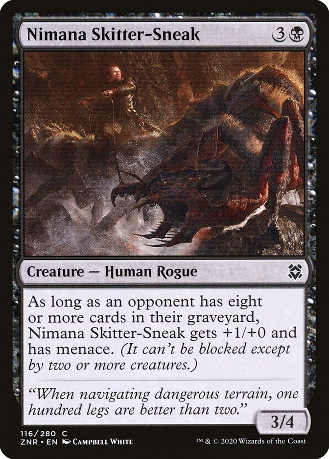 Nimana Skitter-Sneak [Zendikar Rising] | Boutique FDB TCG