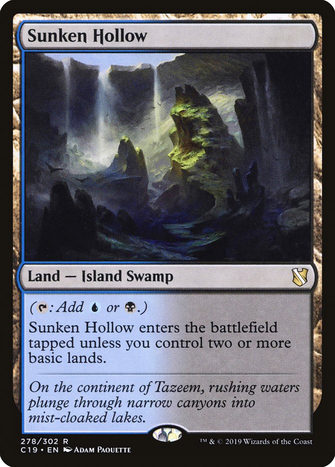 Sunken Hollow [Commander 2019] | Boutique FDB TCG