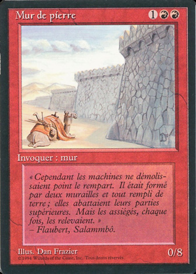 Wall of Stone [Foreign Black Border] | Boutique FDB TCG