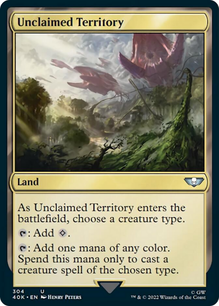 Unclaimed Territory (Surge Foil) [Warhammer 40,000] | Boutique FDB TCG