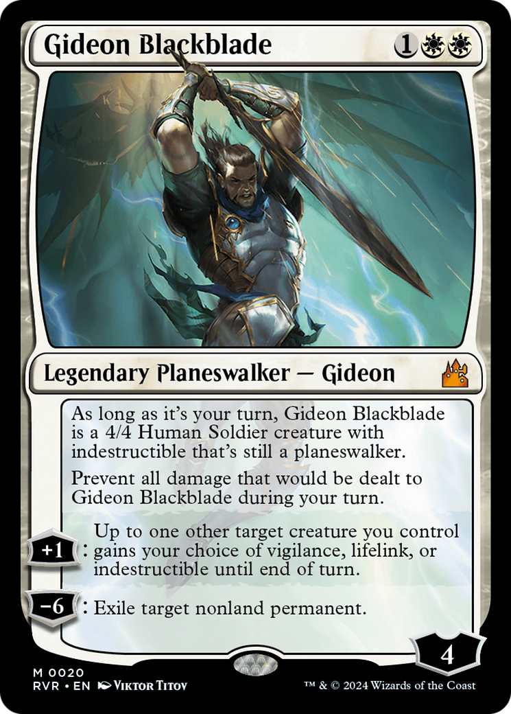 Gideon Blackblade [Ravnica Remastered] | Boutique FDB TCG