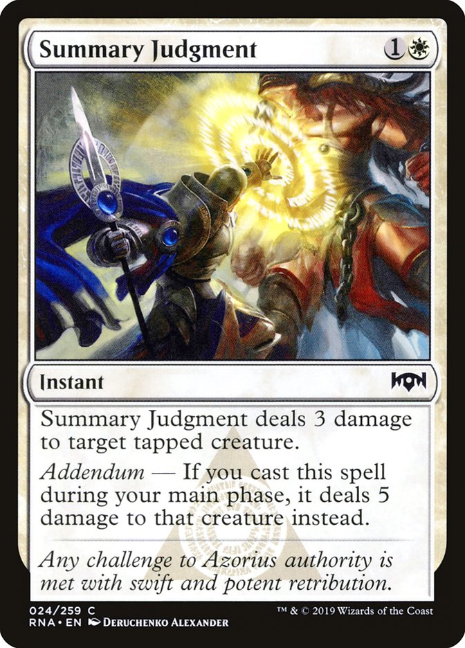 Summary Judgment [Ravnica Allegiance] | Boutique FDB TCG