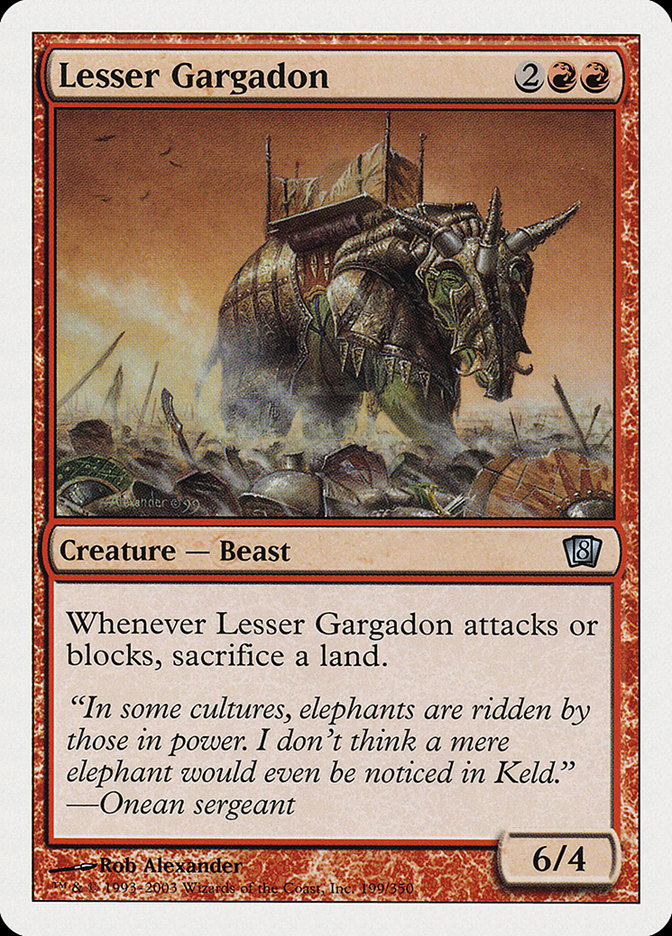 Lesser Gargadon [Eighth Edition] | Boutique FDB TCG