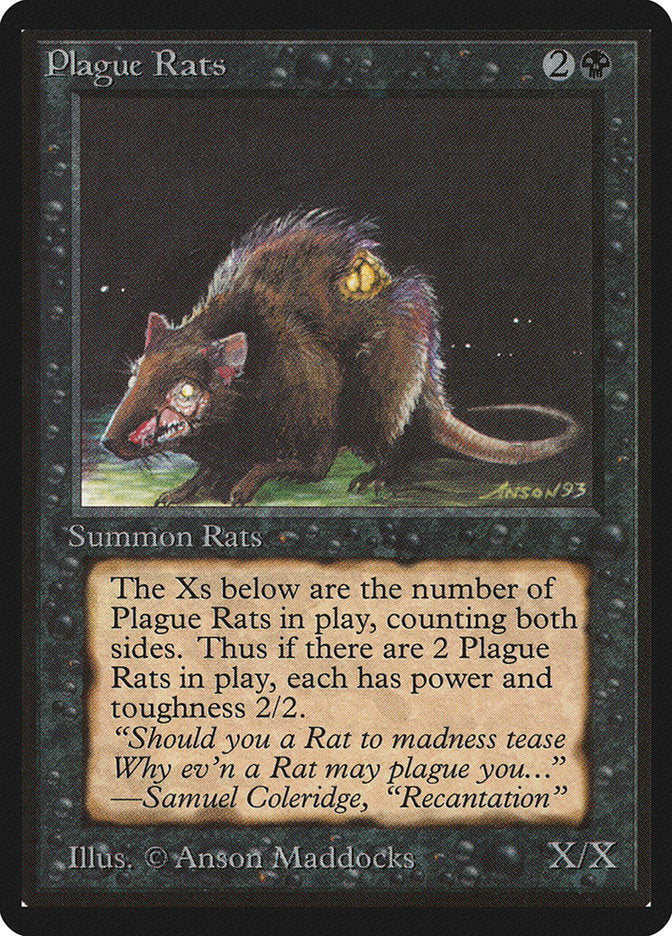 Plague Rats [Beta Edition] | Boutique FDB TCG