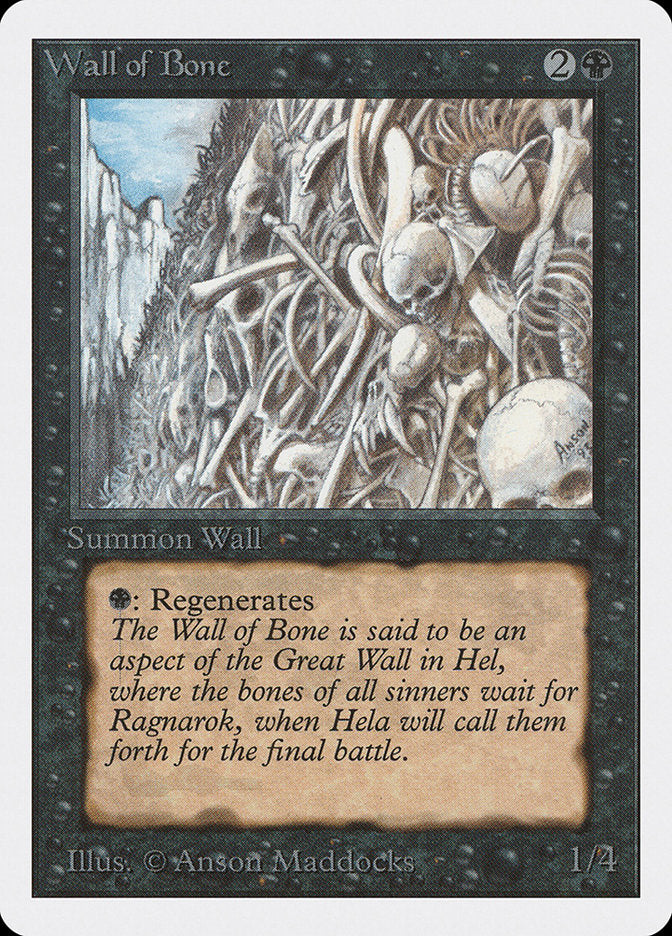Wall of Bone [Unlimited Edition] | Boutique FDB TCG