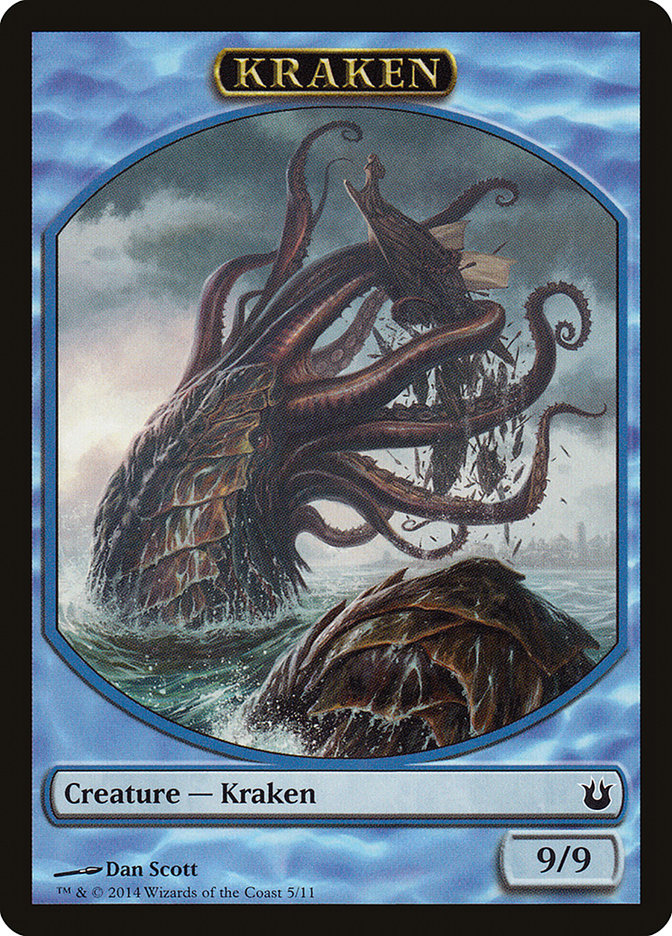 Kraken Token [Born of the Gods Tokens] | Boutique FDB TCG