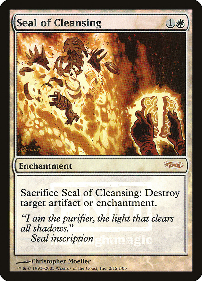 Seal of Cleansing [Friday Night Magic 2005] | Boutique FDB TCG