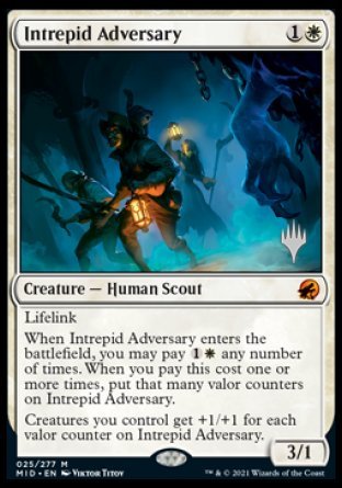 Intrepid Adversary (Promo Pack) [Innistrad: Midnight Hunt Promos] | Boutique FDB TCG