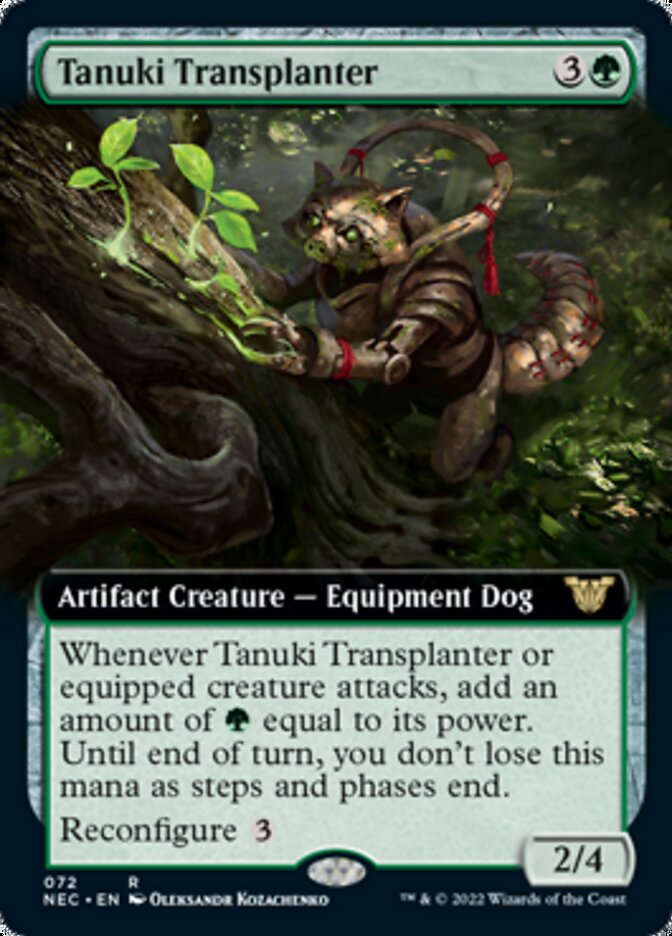 Tanuki Transplanter (Extended Art) [Kamigawa: Neon Dynasty Commander] | Boutique FDB TCG