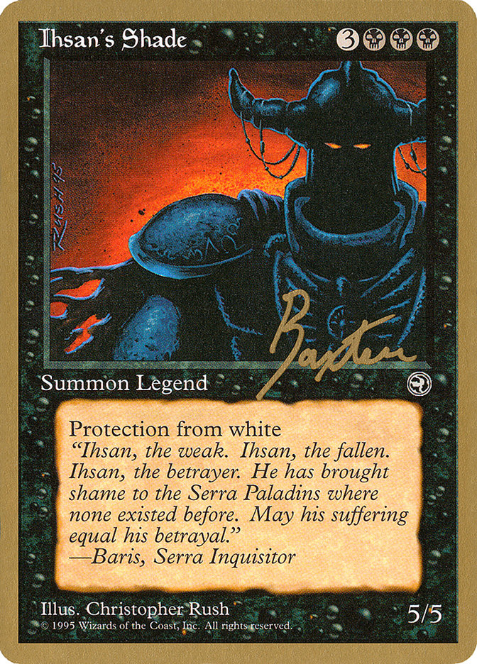 Ihsan's Shade (George Baxter) [Pro Tour Collector Set] | Boutique FDB TCG