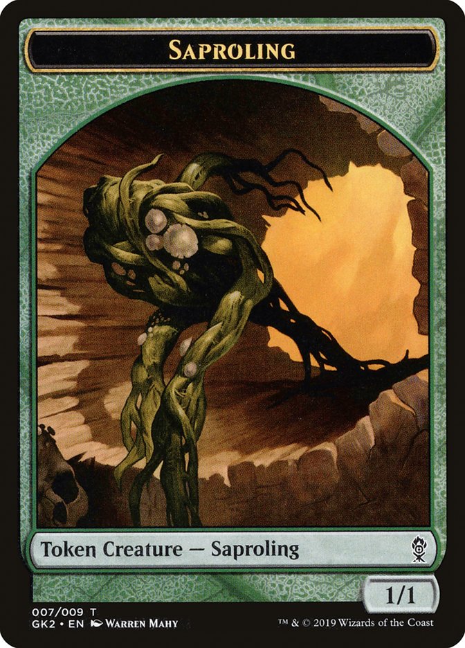 Saproling // Wurm Double-Sided Token [Ravnica Allegiance Guild Kit Tokens] | Boutique FDB TCG