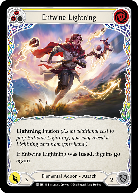 Entwine Lightning (Yellow) [ELE101] (Tales of Aria)  1st Edition Normal | Boutique FDB TCG